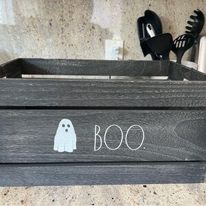 Rae Dunn Black Wooden Crate